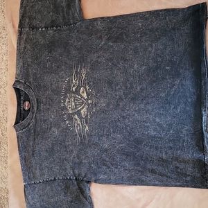 Men's Harley-Davidson T-Shirt, 2XL, Acid Washed Black